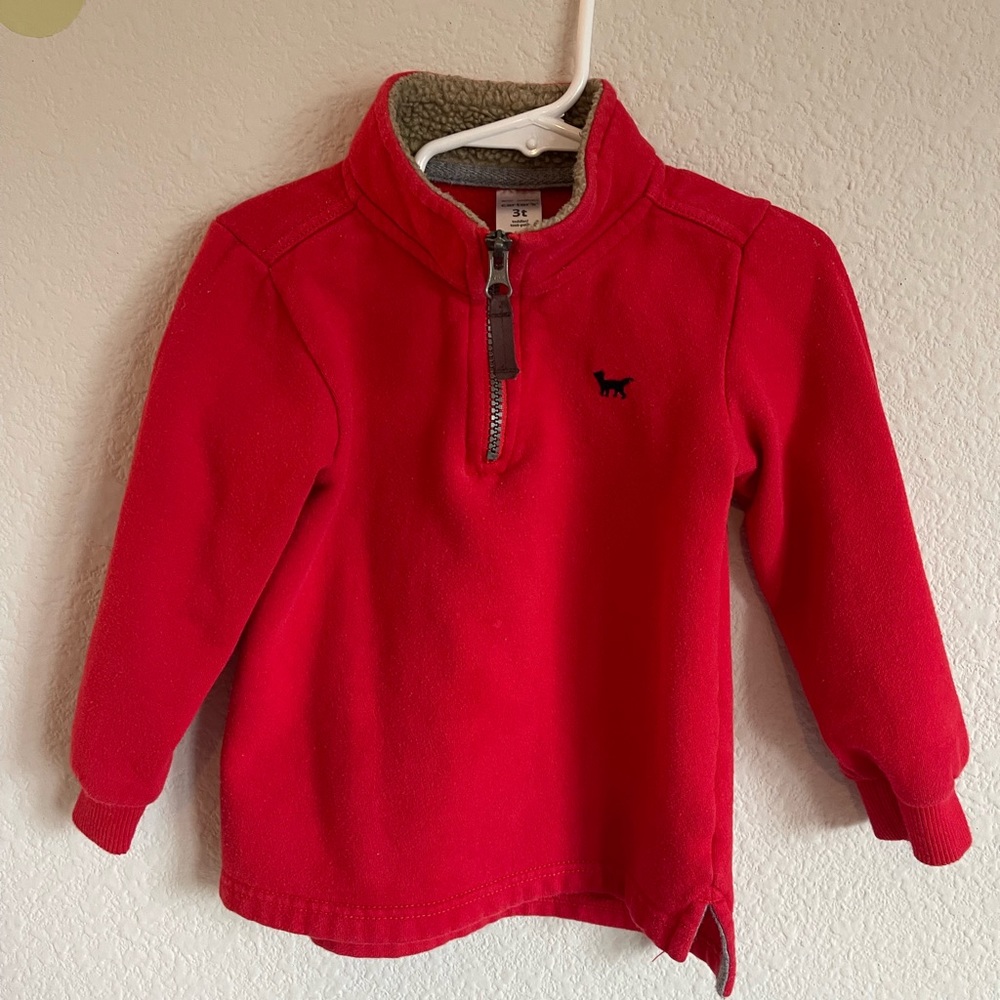 Sweatshirt fleece inside and cotton outside size 3t